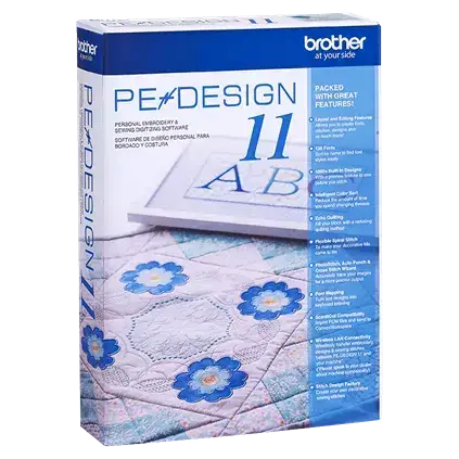 Brother PE-Design 11 Embroidery Software - Full Version Lifetime License